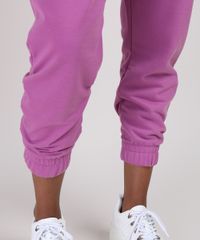 Calca-de-Moletom-Feminina-Jogger-Cintura-Media-Cos-com-Elastico-Roxa-9952336-Roxo_4