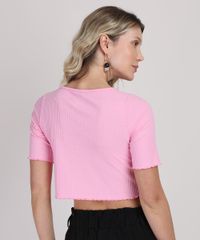 Blusa-Feminina-Cropped-Manga-Curta-Decote-Redondo-Rosa-Medio-9952489-Rosa_Medio_2
