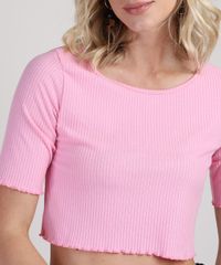 Blusa-Feminina-Cropped-Manga-Curta-Decote-Redondo-Rosa-Medio-9952489-Rosa_Medio_4