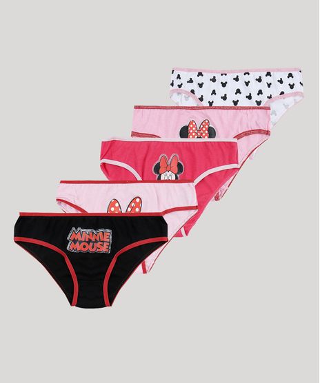 Kit-de-5-Calcinhas-Infantis-Minnie-Multicor-9947300-Multicor_1
