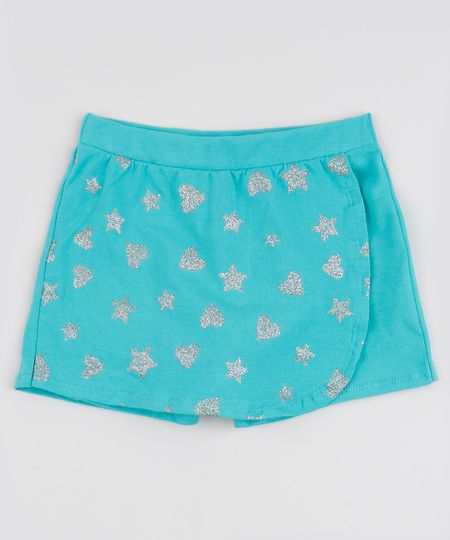 Short-Saia-Infantil-Envelope-Estampado-de-Estrelas-e-Coracoes-com-Glitter-Azul-Claro-9944198-Azul_Claro_1