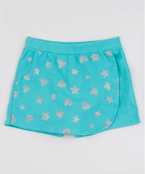 Short-Saia-Infantil-Envelope-Estampado-de-Estrelas-e-Coracoes-com-Glitter-Azul-Claro-9944198-Azul_Claro_1