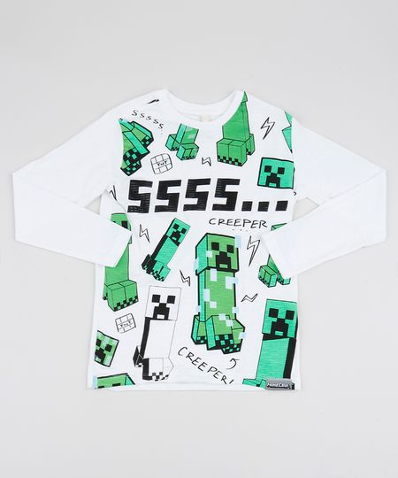 Camiseta-Infantil-Minecraft-Manga-Longa-Branca-9942956-Branco_1