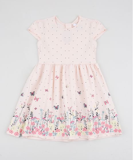 Vestido-Infantil-Estampado-de-Borboletas-Manga-Curta-Rosa-Claro-9915647-Rosa_Claro_1