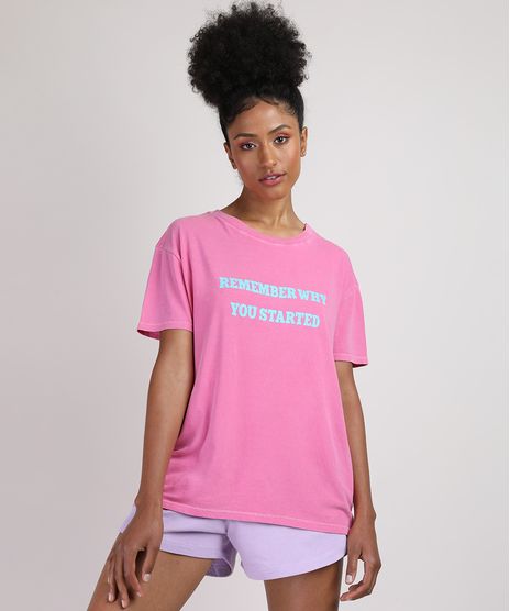 Blusa-Feminina--Remember-Why-You-Started--Manga-Curta-Decote-Redondo-Pink-9952253-Pink_1
