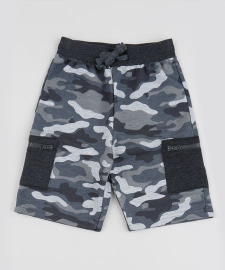 Bermuda-Infantil-Estampado-de-Camuflagem-com-Bolsos-Cinza-9946393-Cinza_1 Bermuda-Infantil-Estampado-de-Camuflagem-com-Bolsos-Cinza-9946393-Cinza_1