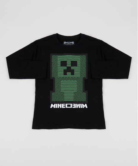 Camiseta-Infantil-Minecraft-Manga-Longa-Preta-9942960-Preto_1