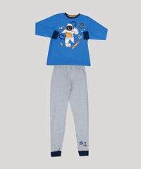 Pijama-de-Moletom-Infantil-Astronauta-Manga-Longa-Cinza-Mescla-9942702-Cinza_Mescla_1