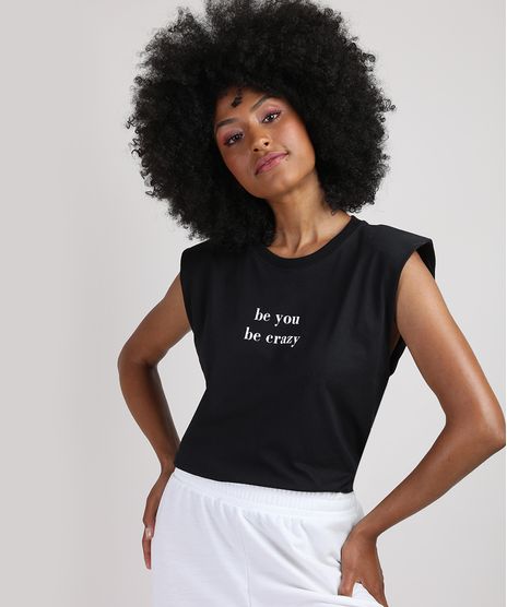 Regata-Feminina-Muscle-Tee---be-you-be-crazy--Decote-Redondo-Preto-9952256-Preto_1