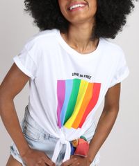Blusa-Feminina-Pride--Love-is-Free--com-No-Manga-Curta-Decote-Redondo-Branca-9946433-Branco_4