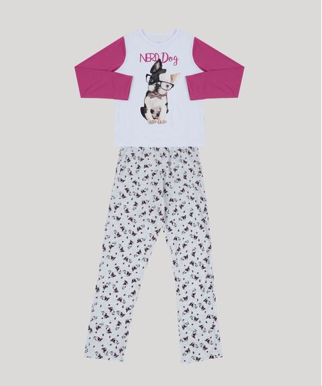 Pijama-Infantil-Dogs-Manga-Longa-Branco-9950734-Branco_1