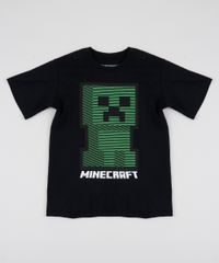 Camiseta-Infantil-Minecraft-Manga-Curta-Preta-9942955-Preto_1