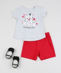 Conjunto-de-Blusa-101-Dalmatas-Cinza-Mescla---Short--Vermelho-9951740-Vermelho_3