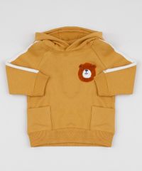 Blusao-de-Moletom-Infantil-Urso-com-Bolsos-e-Capuz-Bege-9790374-Bege_1