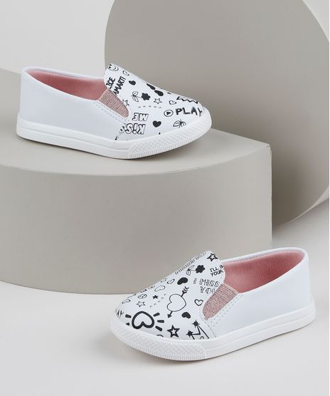 Tenis-Infantil-Slip-On-Sonho-de-Crianca-com-Estampa-Branco-9953697-Branco_1