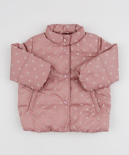 Jaqueta-Puffer-Infantil-Estampada-de-Poa-Gola-Alta-Rosa-Escuro-9818705-Rosa_Escuro_1
