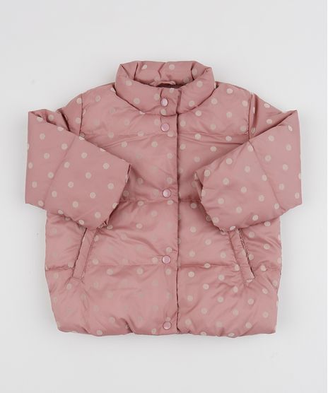 Jaqueta-Puffer-Infantil-Estampada-de-Poa-Gola-Alta-Rosa-Escuro-9818705-Rosa_Escuro_1