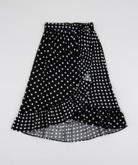 Saia-Infantil-Estampada-de-Poa-com-Babados-Preta-9950184-Preto_1