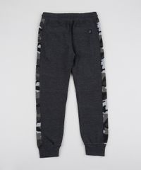 Calca-de-Moletom-Infantil-com-Faixa-Estampada-Camuflada-Cinza-Mescla-Escuro-9826222-Cinza_Mescla_Escuro_2