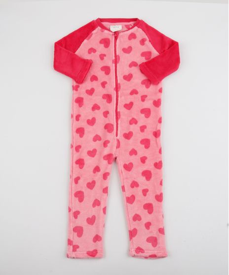Pijama-Macacao-Infantil-em-Fleece-Estampado-de-Coracoes-Rosa-9769037-Rosa_1