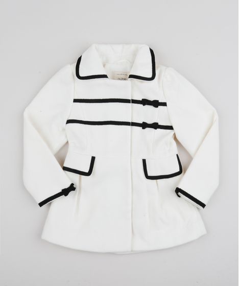 jaqueta branca infantil
