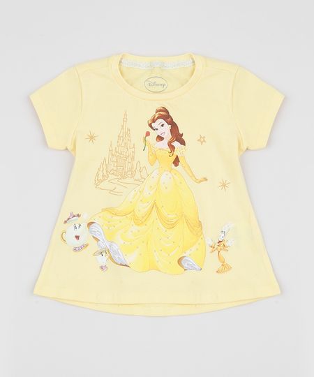Blusa-Infantil-Princesas-Bela-Manga-Curta-Amarela-9949024-Amarelo_1 Blusa-Infantil-Princesas-Bela-Manga-Curta-Amarela-9949024-Amarelo_1