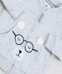 Conjunto-de-Moletom-Infantil-de-Blusao-Ursinho---Calca-Cinza-Mescla-Claro-9842874-Cinza_Mescla_Claro_4