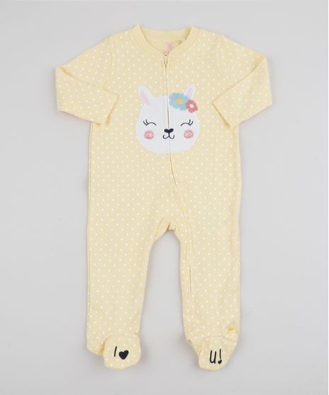 Macacao-Infantil-Lhama-Estampado-de-Poa-Manga-Longa-Amarelo-Claro-9849499-Amarelo_Claro_1