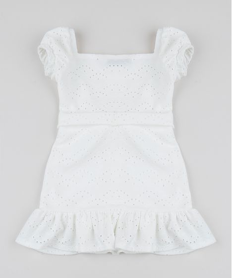 vestido tal mãe tal filha branco