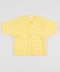 Cardigan-Infantil-Texturizado-em-Trico-Amarelo-9944108-Amarelo_1