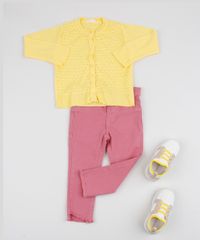 Cardigan-Infantil-Texturizado-em-Trico-Amarelo-9944108-Amarelo_3