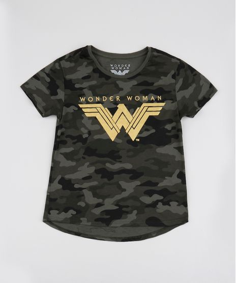 Blusa-Juvenil-Mulher-Maravilha-Estampada-Camuflado-Manga-Curta-Verde-Militar-9945129-Verde_Militar_1