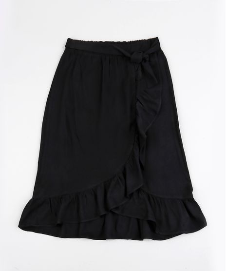 Saia-Juvenil-Midi-Transpassada-com-Babados-Preta-9950193-Preto_1