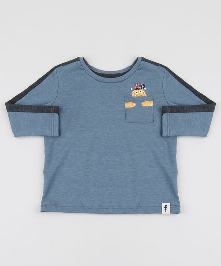 Camiseta-Infantil-Monstrinho-com-Bolso-Manga-Longa-Gola-Careca-Azul-Escuro-Mescla-9944009-Azul_Escuro_Mescla_1 Camiseta-Infantil-Monstrinho-com-Bolso-Manga-Longa-Gola-Careca-Azul-Escuro-Mescla-9944009-Azul_Escuro_Mescla_1