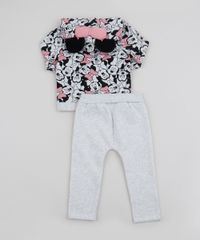 Conjunto-de-Moletom-Infantil-Minnie-Mouse-de-Blusao-Estampado-com-Capuz-e-Orelhas---Calca-Cinza-Mescla-9842864-Cinza_Mescla_2