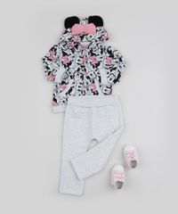 Conjunto-de-Moletom-Infantil-Minnie-Mouse-de-Blusao-Estampado-com-Capuz-e-Orelhas---Calca-Cinza-Mescla-9842864-Cinza_Mescla_3