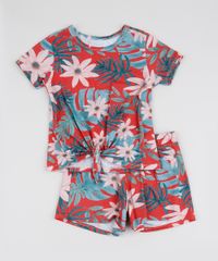 Conjunto-Infantil-Estampado-Floral-de-Blusa-Manga-Curta---Short-Vermelho-9946800-Vermelho_1