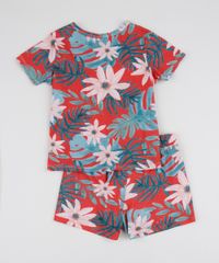 Conjunto-Infantil-Estampado-Floral-de-Blusa-Manga-Curta---Short-Vermelho-9946800-Vermelho_2
