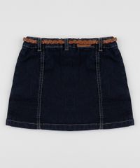 Saia-Jeans-Infantil-Curta-com-Botoes---Cinto-Azul-Escuro-9944349-Azul_Escuro_2