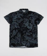 Camisa-Juvenil-Estampada-de-Folhagens-Manga-Curta-Chumbo-9920027-Chumbo_1