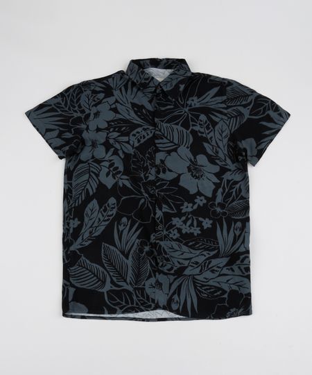 Camisa-Juvenil-Estampada-de-Folhagens-Manga-Curta-Chumbo-9920027-Chumbo_1 Camisa-Juvenil-Estampada-de-Folhagens-Manga-Curta-Chumbo-9920027-Chumbo_1