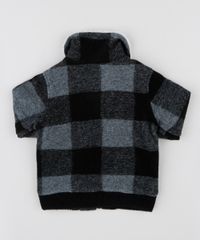 Jaqueta-Infantil-em-Fleece-Xadrez-com-Bolsos-Cinza-9846667-Cinza_2