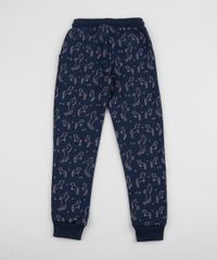Calca-de-Moletom-Infantil-Estampada-de-Unicornios-Azul-Marinho-9797509-Azul_Marinho_2