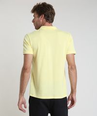 Polo-Masculina-Basica-em-Piquet-Comfort-com-Bordado-Manga-Curta-Amarelo-claro-9725321-Amarelo_Claro_2