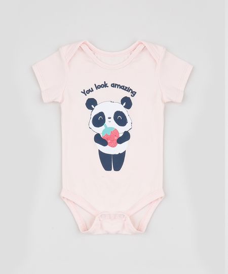 Body-Infantil-Panda--You-Look-Amazing--Manga-Curta-Rosa-Claro-9945870-Rosa_Claro_1