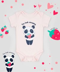 Body-Infantil-Panda--You-Look-Amazing--Manga-Curta-Rosa-Claro-9945870-Rosa_Claro_2