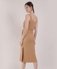 Vestido-Feminino-Mindset-Midi-Canelado-com-No-e-Fendas-Alca-Larga-Caramelo-9950801-Caramelo_2