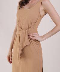 Vestido-Feminino-Mindset-Midi-Canelado-com-No-e-Fendas-Alca-Larga-Caramelo-9950801-Caramelo_4