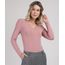 Blusa-Femina-Manga-Longa-Decote-Redondo-Rosa-Medio-9943689-Rosa_Medio_1