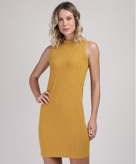 Vestido-Feminino-Curto-Regata-Gola-Alta-Caramelo-9951120-Caramelo_1